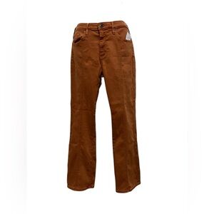 New Theory AG The Jodi Crop High-Rise Slim Flare Crop Pants Copper